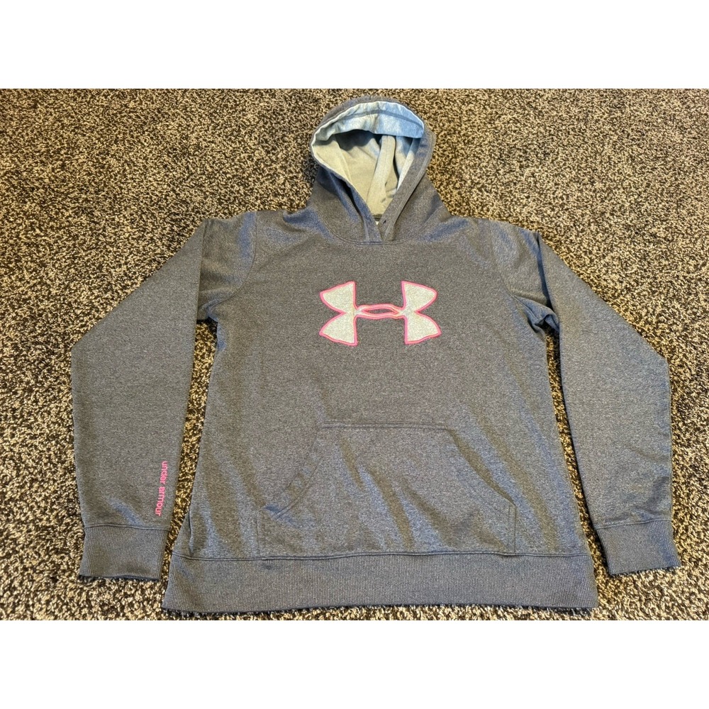 Under Armour Woman's Hoodie Sweater Jacket Size Large Gray